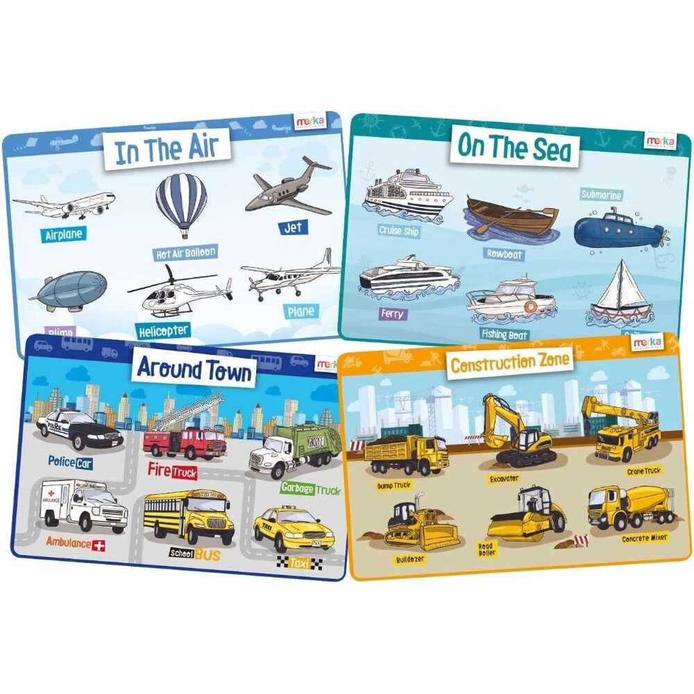 merka Kids Placemat Educational Placemats for Toddlers Kids Placemats for Dining